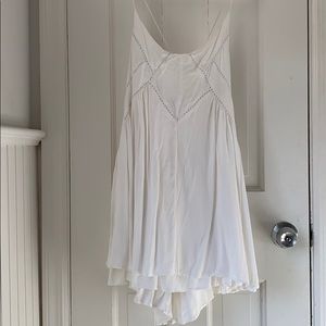 Striking white detailed flowy sundress